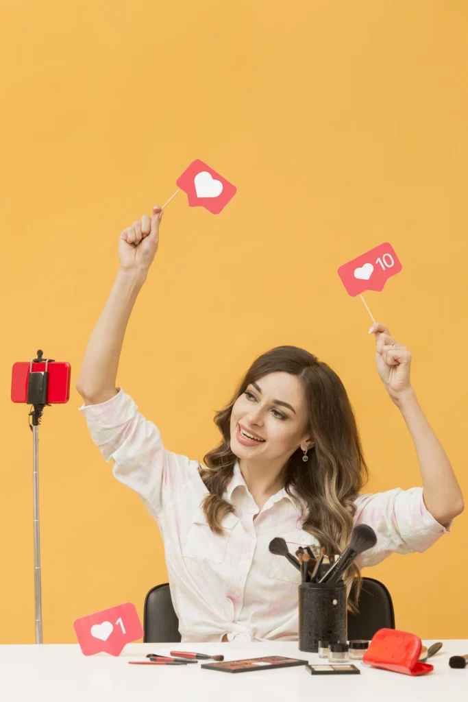 Influencer marketing campaign with social media creators promoting brand